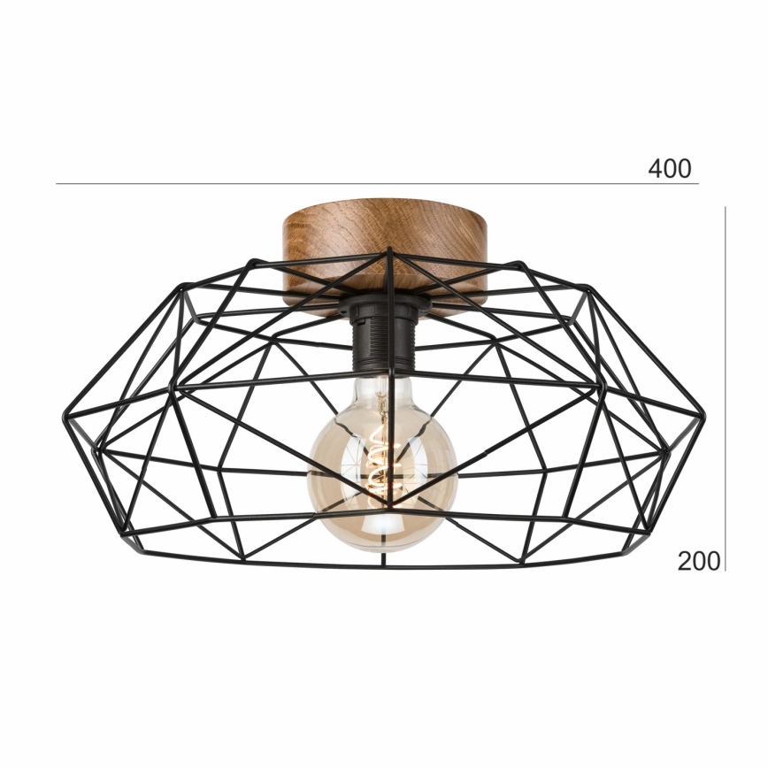 Brilagi - Loftlampe WOODY BASKET 1xE27/60W/230V eg