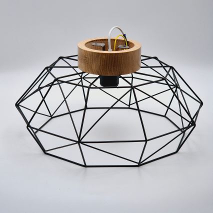 Brilagi - Loftlampe WOODY BASKET 1xE27/60W/230V eg valnød