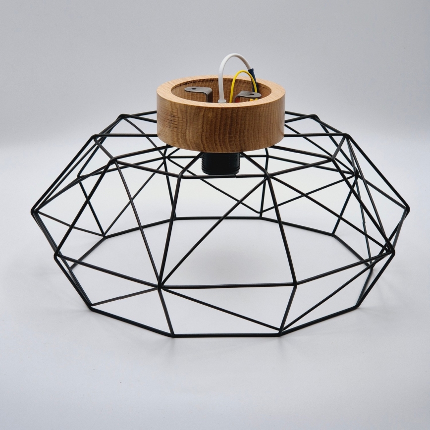 Brilagi - Loftlampe WOODY BASKET 1xE27/60W/230V eg valnød