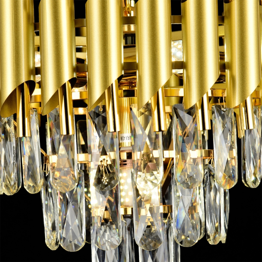 Brilagi - Loftmonteret lysekrone ECLIPSE 5xE14/10W/230V Ø 38 cm, guld