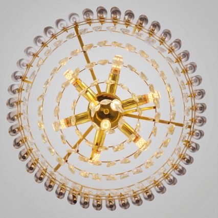 BRILAGI - Loftmonteret lysekrone ECLIPSE 9xE14/10W/230V Ø 58 cm guld