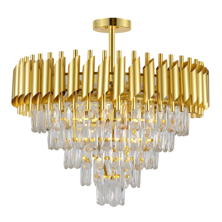 BRILAGI - Loftmonteret lysekrone ECLIPSE 9xE14/10W/230V Ø 58 cm guld