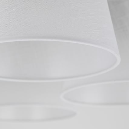 Brilagi - Loftmonteret lysekrone LATTE 5xE27/15W/230V fyrretræ/hvid