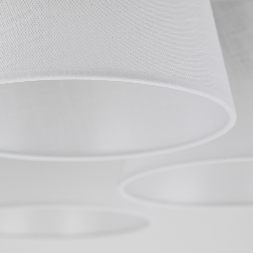 Brilagi - Loftmonteret lysekrone LATTE 5xE27/15W/230V fyrretræ/hvid