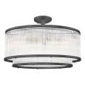 Brilagi - Loftmonteret lysekrone RAMOS 6xE14/60W/230V sort