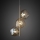 Brilagi - Loftpendel med kabel VULCANO 3xG9/8W/230V guld/røget beige