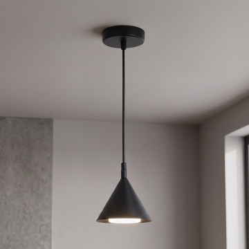 Brilagi - Loftpendel på kabel CONE SINGLE 1xGX53/15W/230V sort