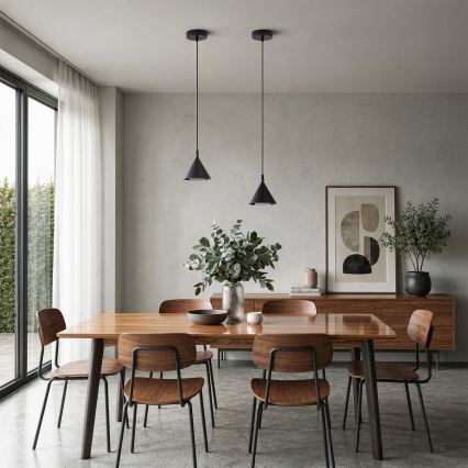 Brilagi - Loftpendel på kabel CONE SINGLE 1xGX53/15W/230V sort