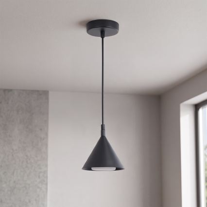 Brilagi - Loftpendel på kabel CONE SINGLE 1xGX53/15W/230V sort