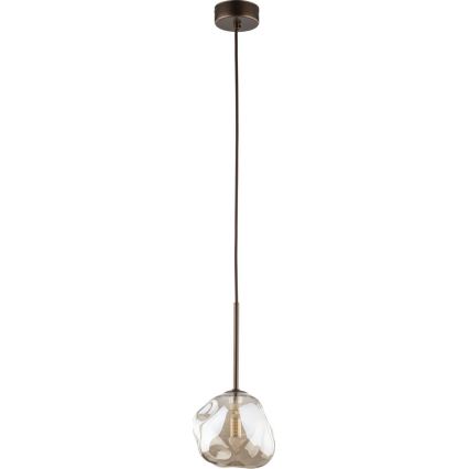 Brilagi - Loftpendel på wire VULCANO 1xG9/8W/230V bronze/røget beige