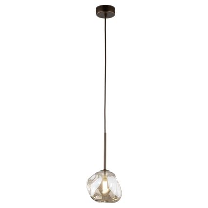 Brilagi - Loftpendel på wire VULCANO 1xG9/8W/230V bronze/røget beige