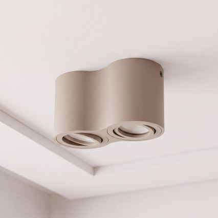 BRILAGI - Loftspot MIA DOUBLE 2xGU10/30W/230V beige