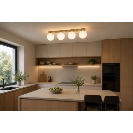Brilagi - Loftspot MILO 4xE27/60W/230V beige/guld