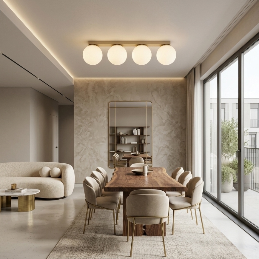 Brilagi - Loftspot MILO 4xE27/60W/230V beige/guld