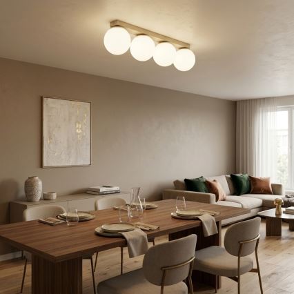 Brilagi - Loftspot MILO 4xE27/60W/230V beige/guld