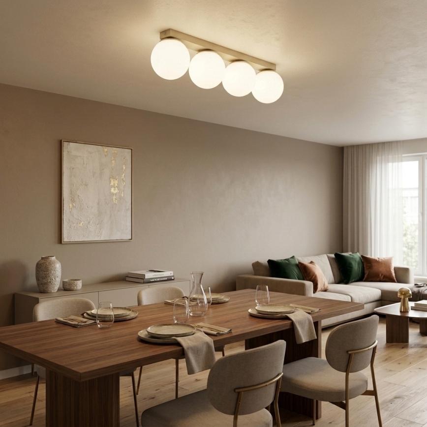 Brilagi - Loftspot MILO 4xE27/60W/230V beige/guld