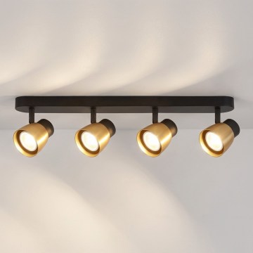 Brilagi - Loftspot NUGGET 4xGU10/30W/230V sort/guld