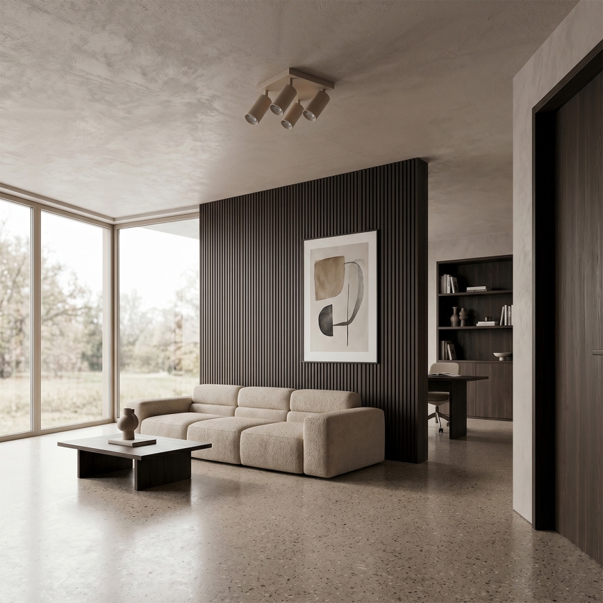 Brilagi - Loftspot SELE SQUARE 4xGU10/30W/230V beige