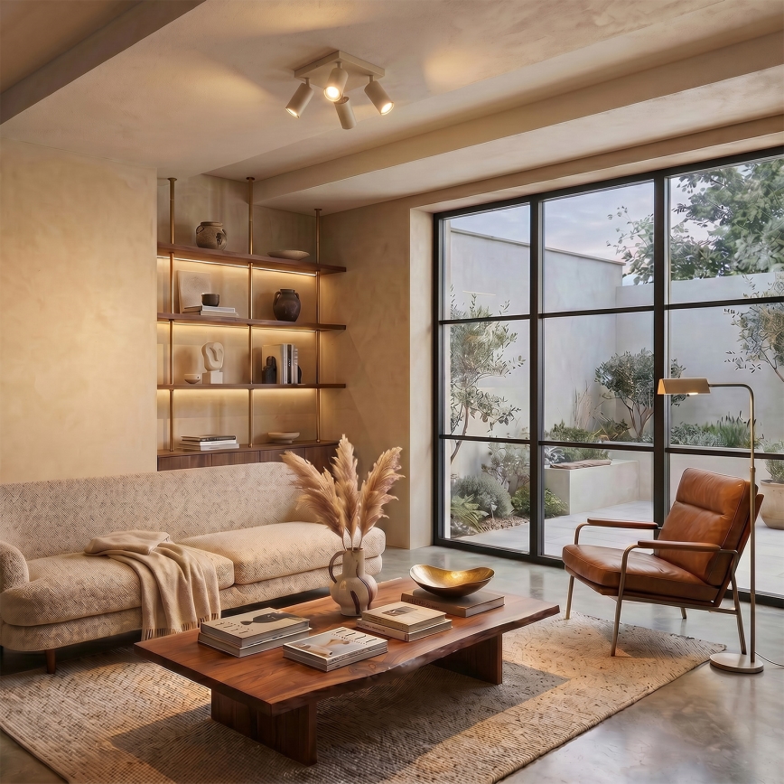 Brilagi - Loftspot SELE SQUARE 4xGU10/30W/230V beige