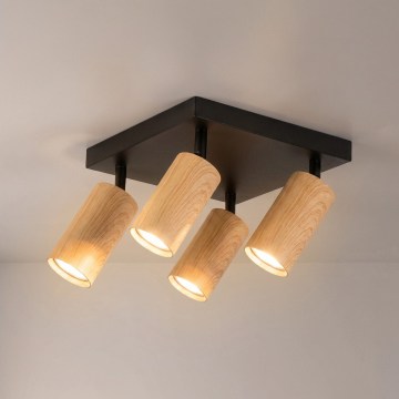 Brilagi - Loftspot SELE SQUARE 4xGU10/30W/230V sort/eg-dekor