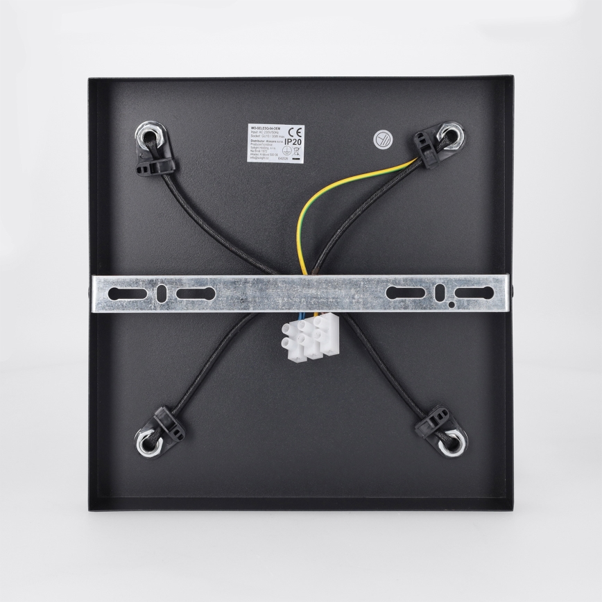 Brilagi - Loftspot SELE SQUARE 4xGU10/30W/230V sort/guld