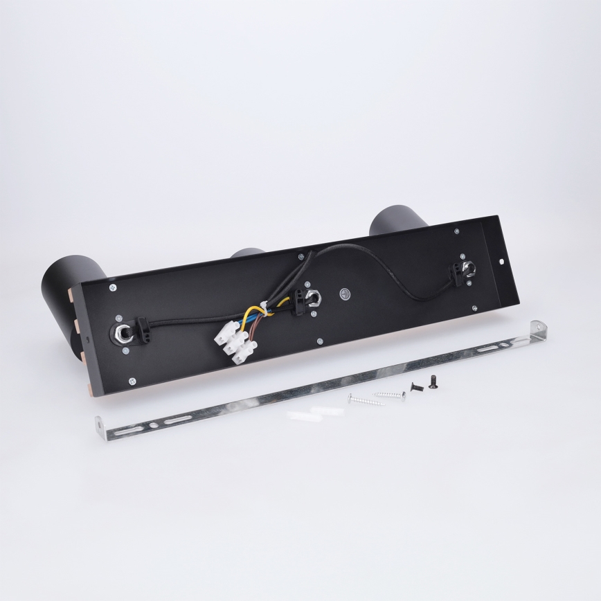 Brilagi - Loftspot SELE WOOD ACOUSTIC 3xGU10/30W/230V sort/træ