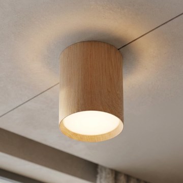 BRILAGI - Loftspot SMOOTH LONG 1xGX53/15W/230V 100x82 mm med egetræsmønster