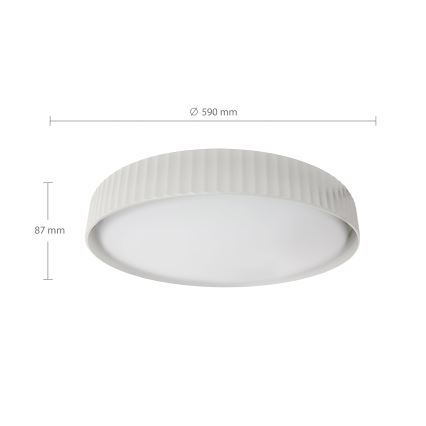 Brilagi - LED-dæmpbar loftlampe LUCIA LED/60W/230V 3000-6500K Ø 59 cm hvid + fjernbetjening