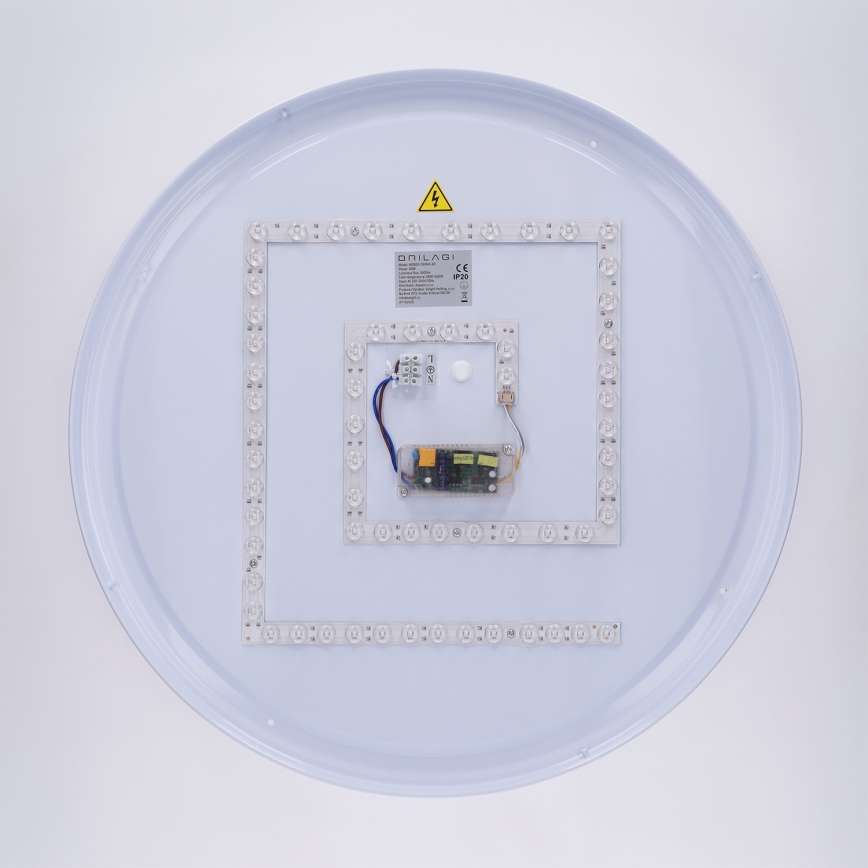 Brilagi - LED-dæmpbar loftlampe LUCIA LED/60W/230V 3000-6500K Ø 59 cm hvid + fjernbetjening