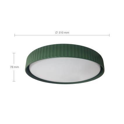 Brilagi - LUCIA LED loftlampe LED/24W/230V Ø 31 cm grøn