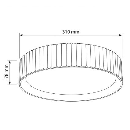 Brilagi - LUCIA LED loftlampe LED/24W/230V Ø 31 cm grøn