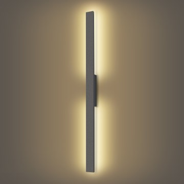 Brilagi - LUNA LED udendørs vægarmatur, 24W/230V, 3000K, IP65, 100 cm, antracit, CRI 90