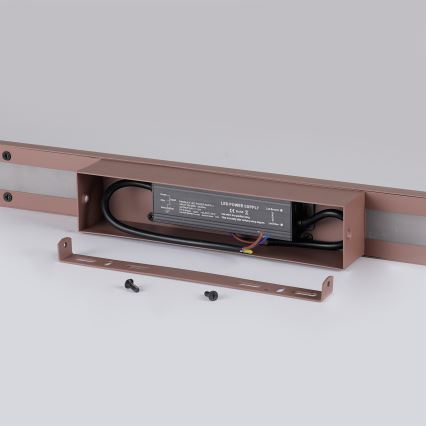 Brilagi - LED udendørs væglampe LUNA LED/30W/230V 3000K IP65 150 cm brun CRI 90