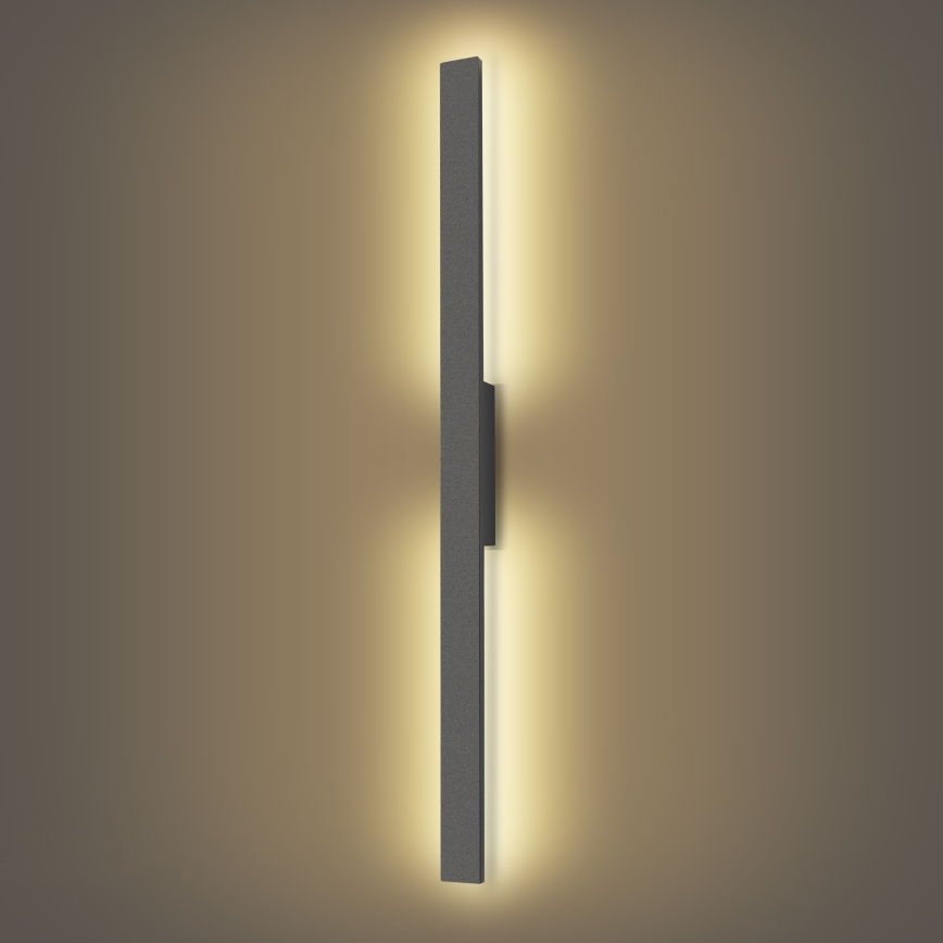 Brilagi - LUNA LED udendørs væglampe 24W/230V 3000K IP65 100 cm antracit