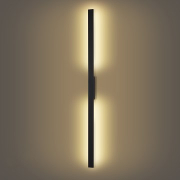 Brilagi - LUNA LED udendørs væglampe, 30W, 230V, 3000K, IP65, 150 cm, sort, CRI 90