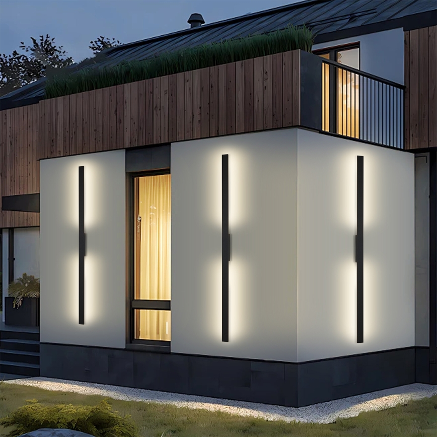 Brilagi - LED udendørs vægarmatur LUNA LED/30W/230V 4000K IP65 150 cm sort CRI 90