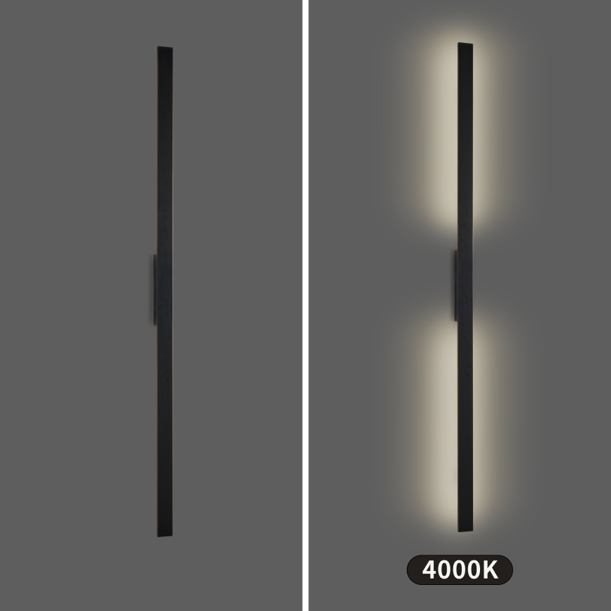 Brilagi - LED udendørs vægarmatur LUNA LED/30W/230V 4000K IP65 150 cm sort CRI 90