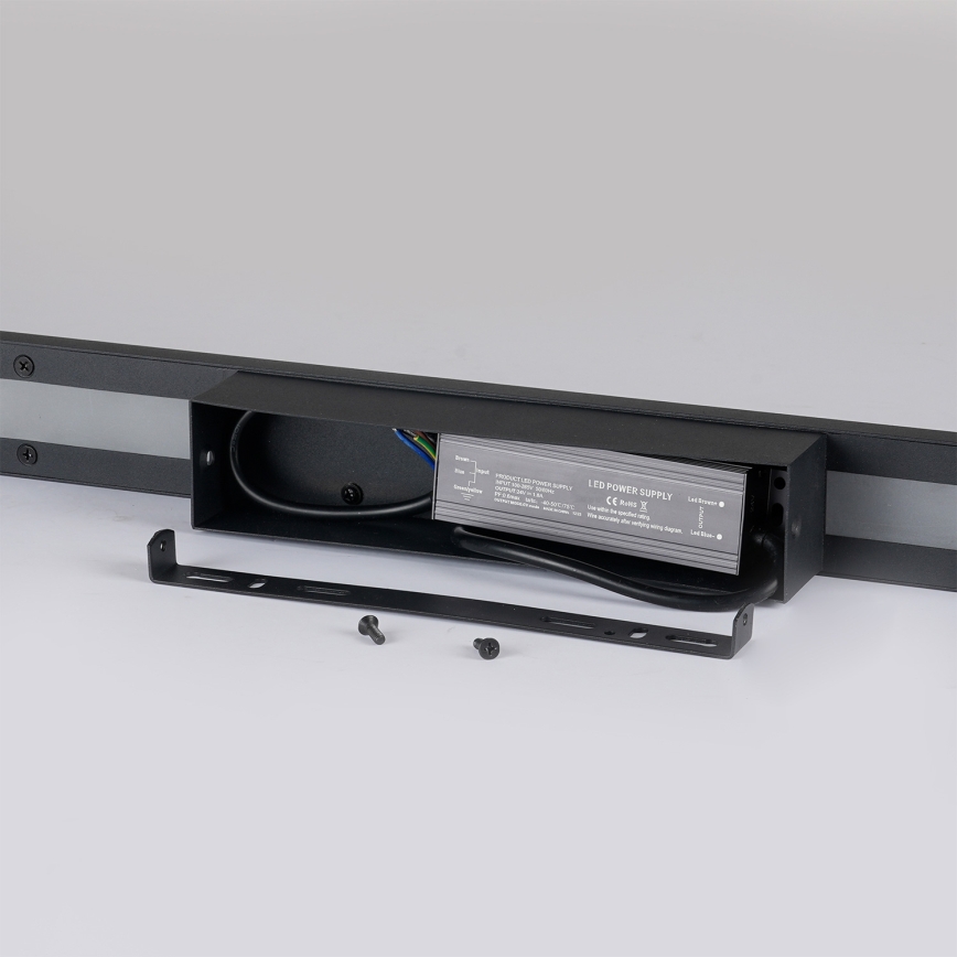 Brilagi - LED udendørs vægarmatur LUNA LED/30W/230V 4000K IP65 150 cm sort CRI 90