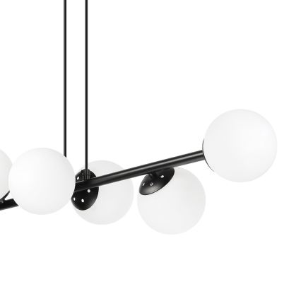 Brilagi - Lysekrone med kabel MALONY 6xE14/20W/230V sort
