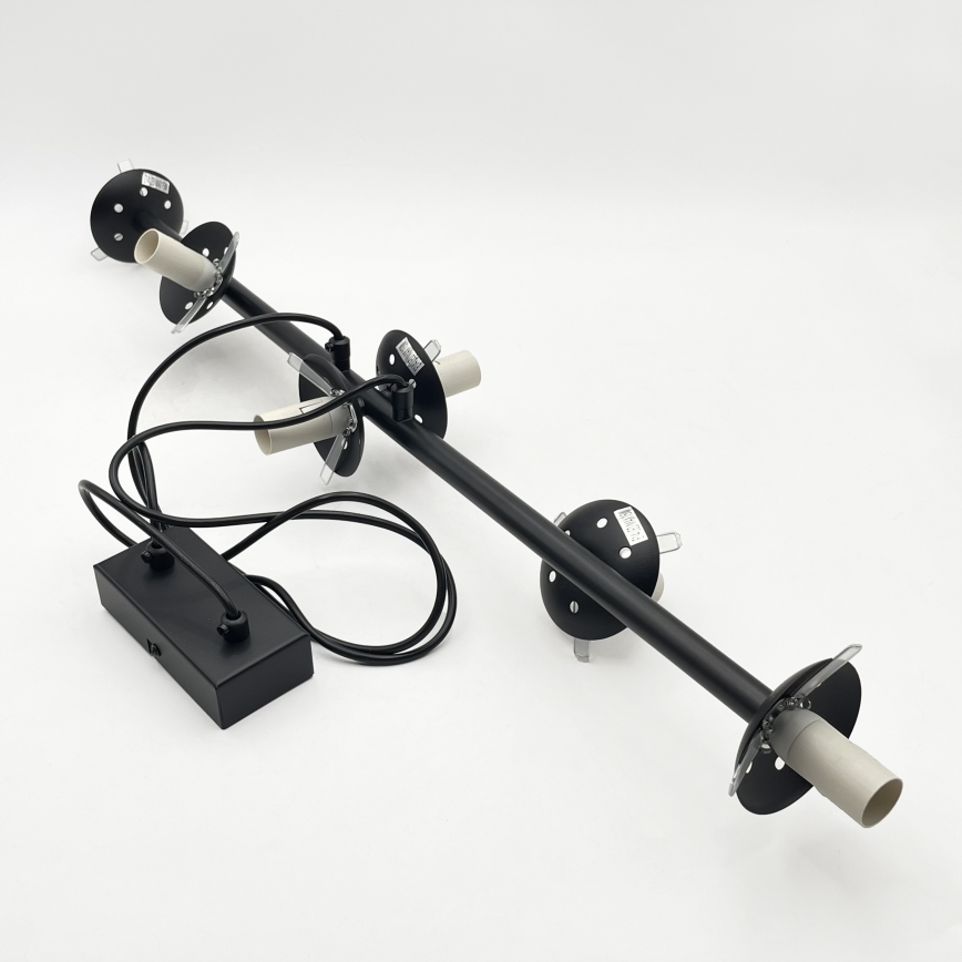 Brilagi - Lysekrone med kabel MALONY 6xE14/20W/230V sort