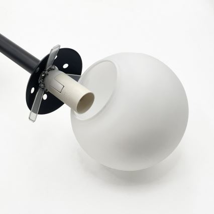 Brilagi - Lysekrone med kabel MALONY 6xE14/20W/230V sort