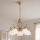 Brilagi - Lysekrone med kæde ANTICO MODERN 5xE27/60W/230V beige