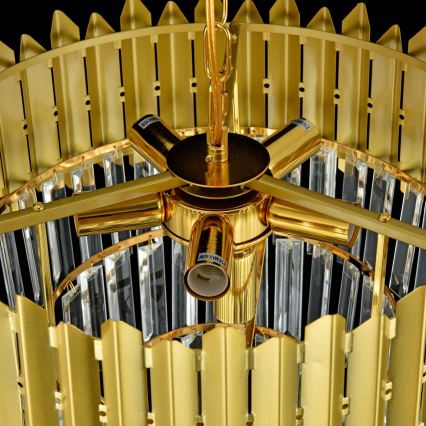 Brilagi - Lysekrone med kæde CRISTAL 5xE14/40W/230V Ø 43 cm