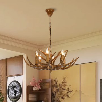 Brilagi - Lysekrone med kæde DEER 6xE14/10W/230V Ø 70 cm
