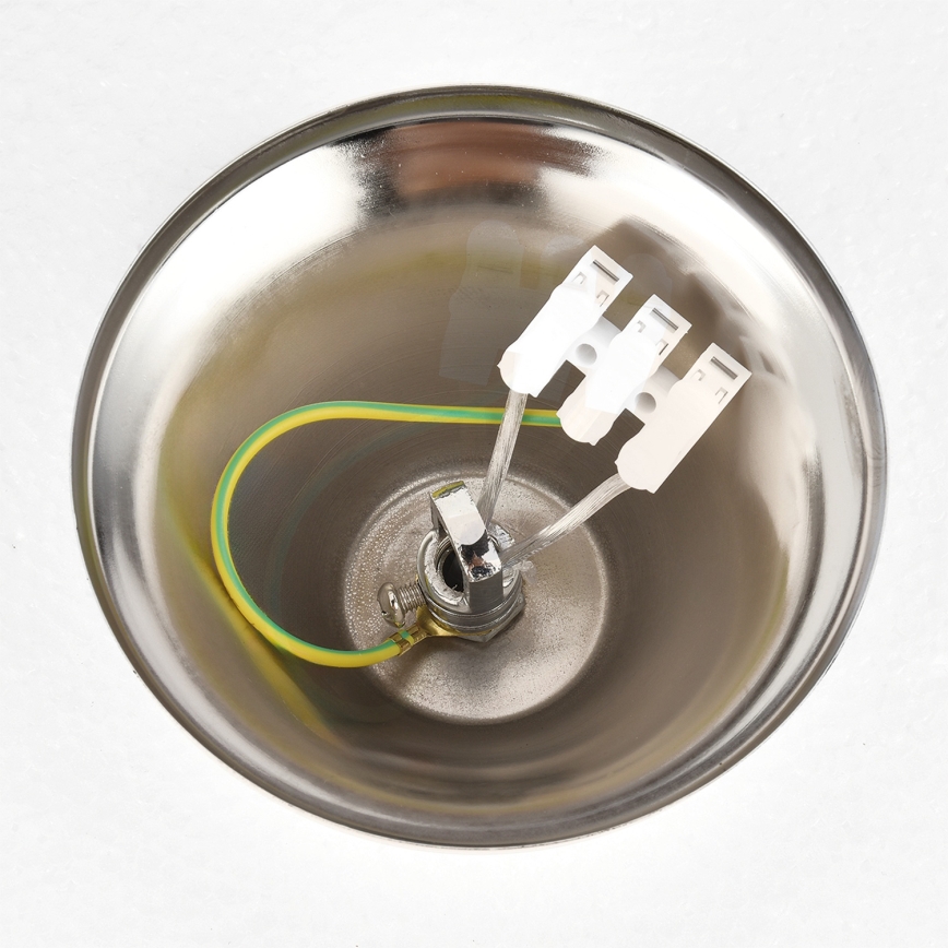 Brilagi - Lysekrone med kæde ECLIPSE 7xE14/10W/230V Ø 48 cm sølv