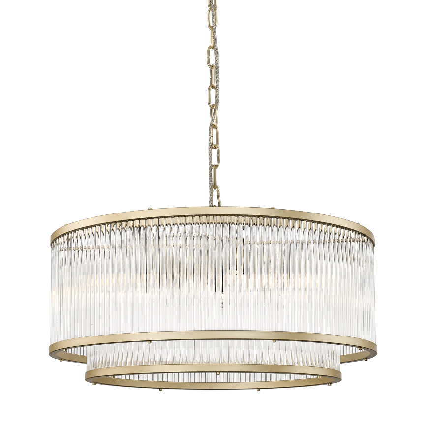 Brilagi - Lysekrone med kæde RAMOS 6xE14/60W/230V guld