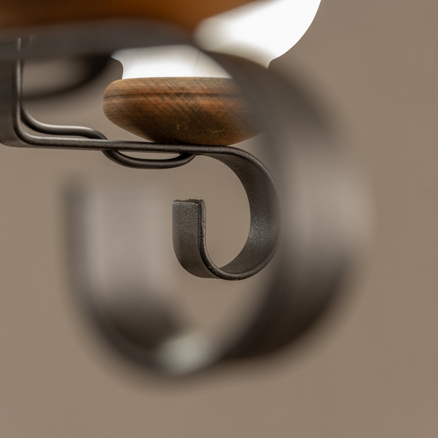 Brilagi - Lysekrone med kæde ROATA 5xE14/40W/230V Ø 70 cm bøg