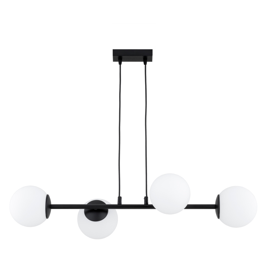 Brilagi - Lysekrone på kabel MILO 4xE27/60W/230V sort