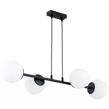 Brilagi - Lysekrone på kabel MILO 4xE27/60W/230V sort