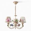 BRILAGI - Lysekrone på kæde CAMELLIA 3xE14/40W/230V multifarvet/beige/patina